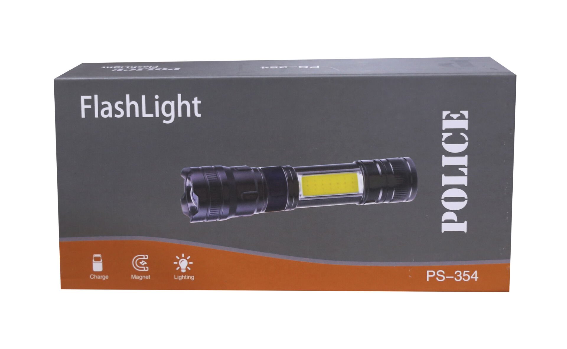 Polıce Ps-354 Zoom Kırmızı İkaz Işıklı Ve Magnet Özellikli Şarjlı El Feneri