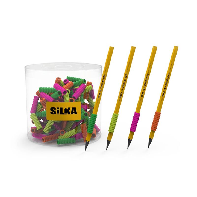 Silka Neon Spıral Kalem Tutma Aparatı 4 Renk Art.35n