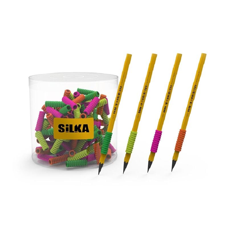 Silka Neon Spıral Kalem Tutma Aparatı 4 Renk Art.35n