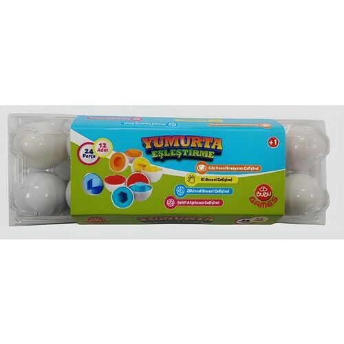 Bu-bu Games Yumurta Eşleştirme 12 Adet 24 Parça Gm0066