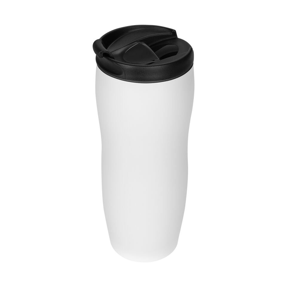 S-link Sl-tm1975 Mat Beyaz 240ml Iç 304 Dış 201 Paslanmaz Çelik Termos Kupa