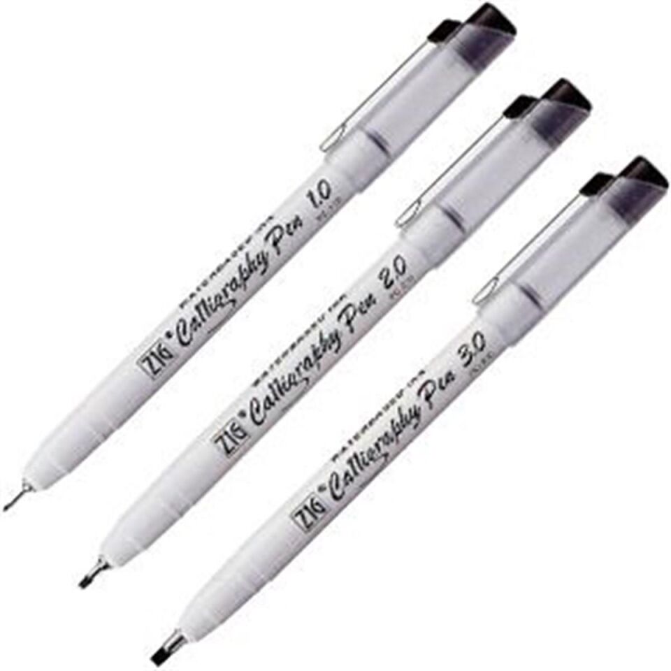 Zıg Kaligrafi Kalemi 1,0mm Siyah Pca-110