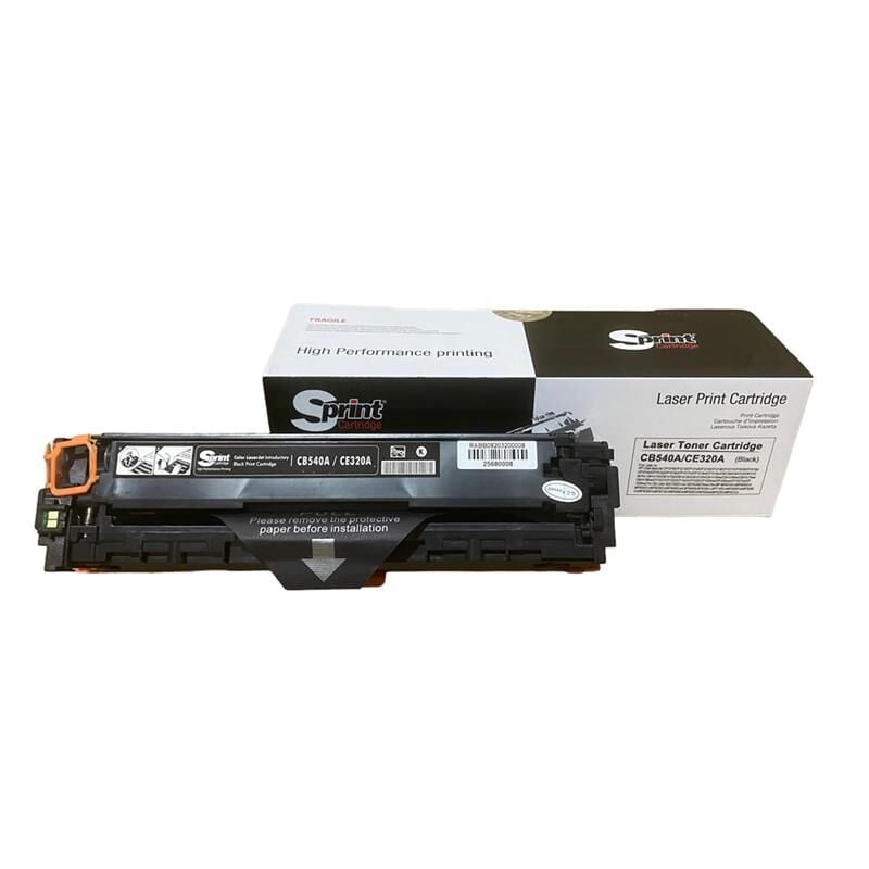 S Print Cb540a / Ce320a (125a-128a) Crg-716 Black Toner Sp10-125b