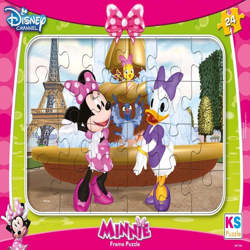 Ks Games Frame Puzzle 24 Parça Minnie Mouse Mın704