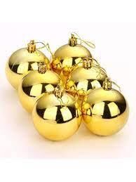 Nedi Ağaç Süsü Top 8 Cm 6 Lı Nedi-8006g Altın