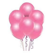 Nedi Balon Düz Renk Pembe 100 Lü İç Mekan