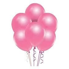 Nedi Balon Düz Renk Pembe 100 Lü İç Mekan