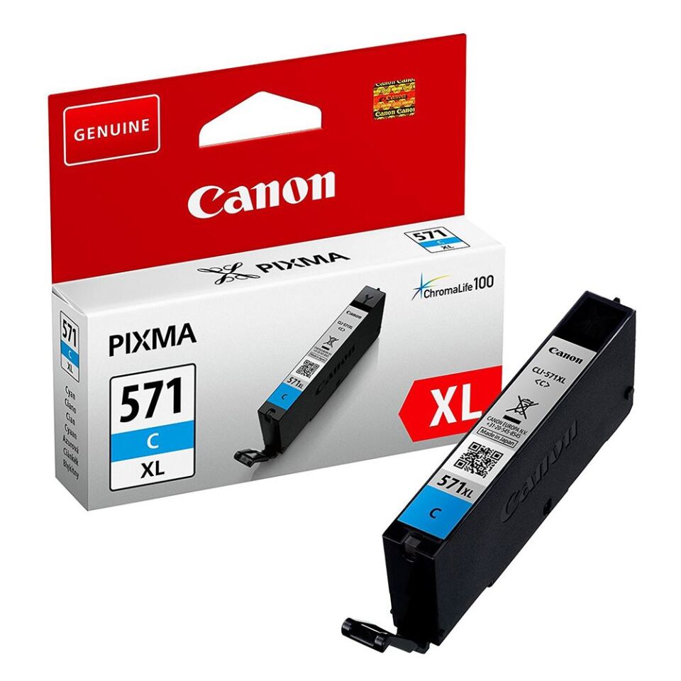 Canon Cli-571xl C Cyan Mavi Yüksek Kapasiteli Mürekkep Kartuş Ts5050-9050