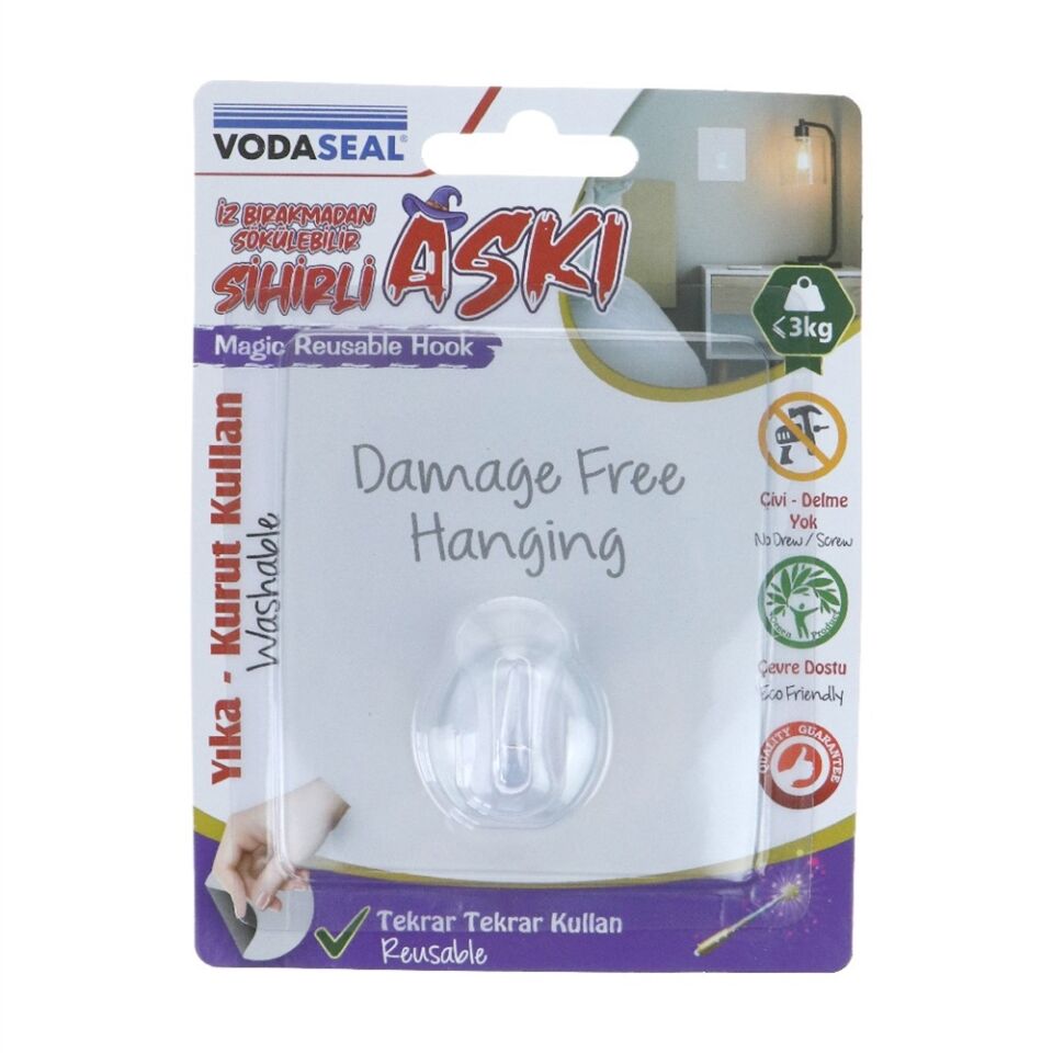 Vodaseal 3d005t Sihirli Askı Kare Şeffaf