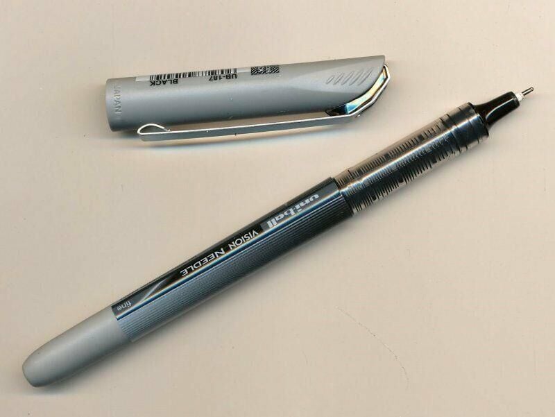 Uniball Roller Kalem Vısıon Needle 0,7 Mm Siyah Ub-187