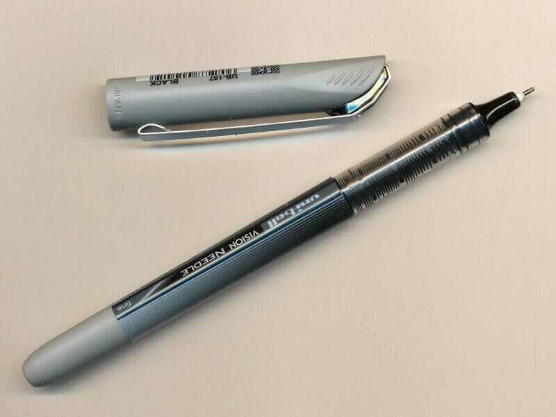 Uniball Roller Kalem Vısıon Needle 0,7 Mm Siyah Ub-187