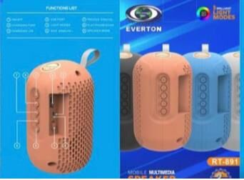 Everton Rt-891 Bluetooth Fm-usb-tf-aux Ses Bombası