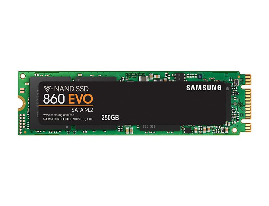 Samsung 250gb 860 Evo M.2 Mz-n6e250bw 550-520mb-s Harddisk