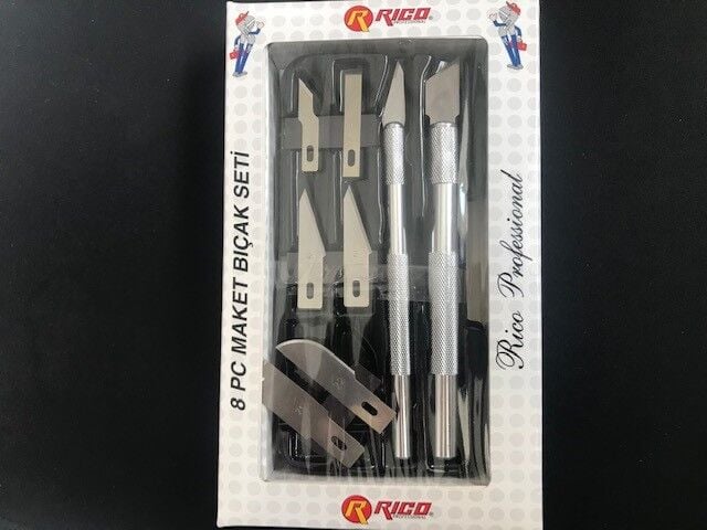 Rıco 019-kk7001 8 Parça Maket Biçak Seti