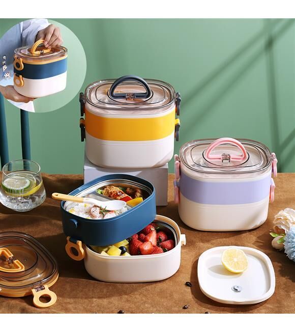 Vagonlife Lunch Box 1200 Ml Paslanmaz Asorti Çelik Xc-541
