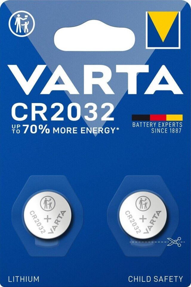 Varta Düğme Pil Cr2032 2'li Lithium 6032 101 402