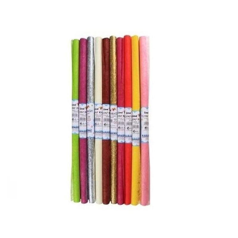 Lino Elyaf Kağıt Simli 6 Renk 60x60 Cm Kun3924