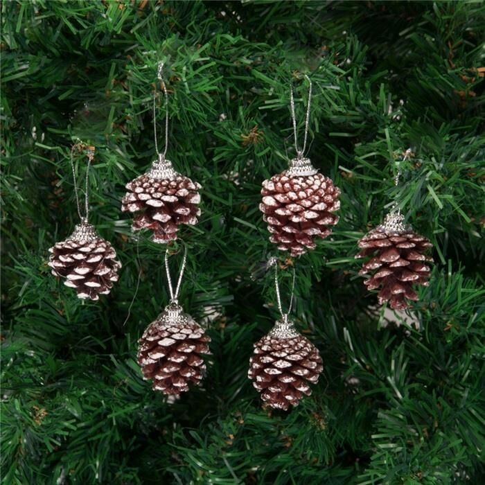 Nedi Yılbaşı Kozalak Süs 6 Lı Mrt 551