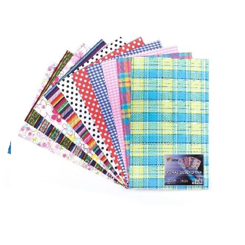 Lino Eva 50x70 Cm 10'lu Kumaş Karışık Desenli Rbe-502