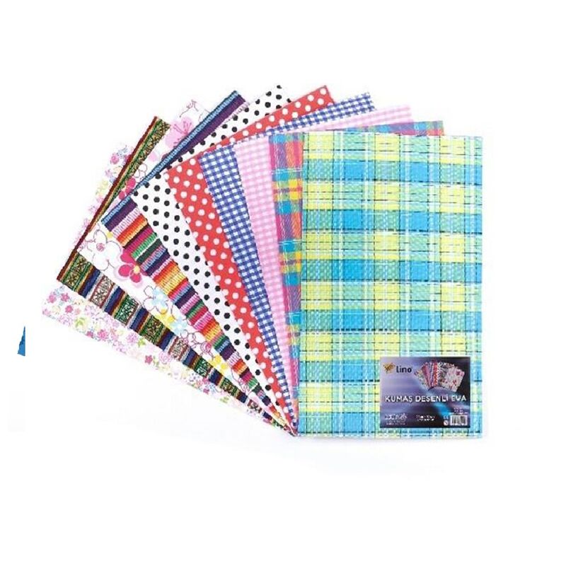 Lino Eva 50x70 Cm 10'lu Kumaş Karışık Desenli Rbe-502