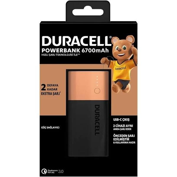 Duracell Powerbank 48 Saat 6700 Mah/24 Wh Mikro Usb Kablolu