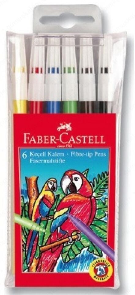 Faber Castell Keçeli Kalem 6'lı Yıkanabilir 155106