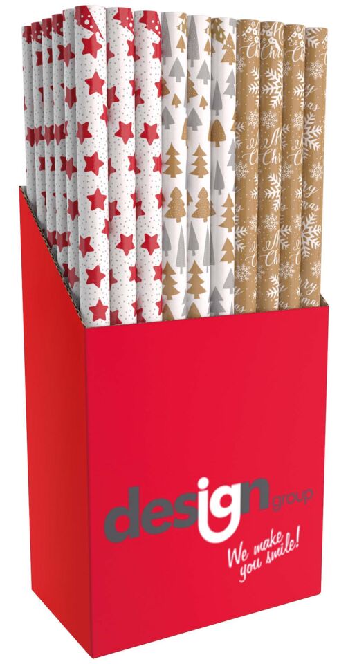 Taros Yılbaşı Hediye Paket Kağıdı 70x2 Mt 60 Lı 6639