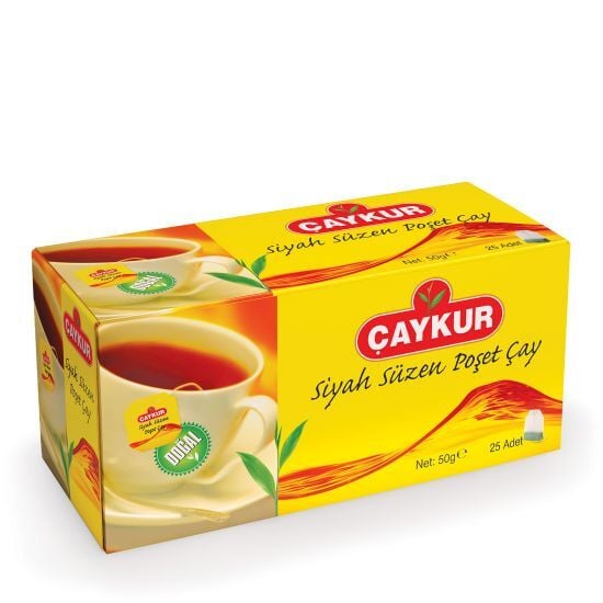 Çaykur Siyah Süzen Poşet Çay 2 Gr 25 Adet (net 50gr)