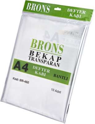 Brons Hazir Defter Kabi A4 10'lu Seffaf Br-460