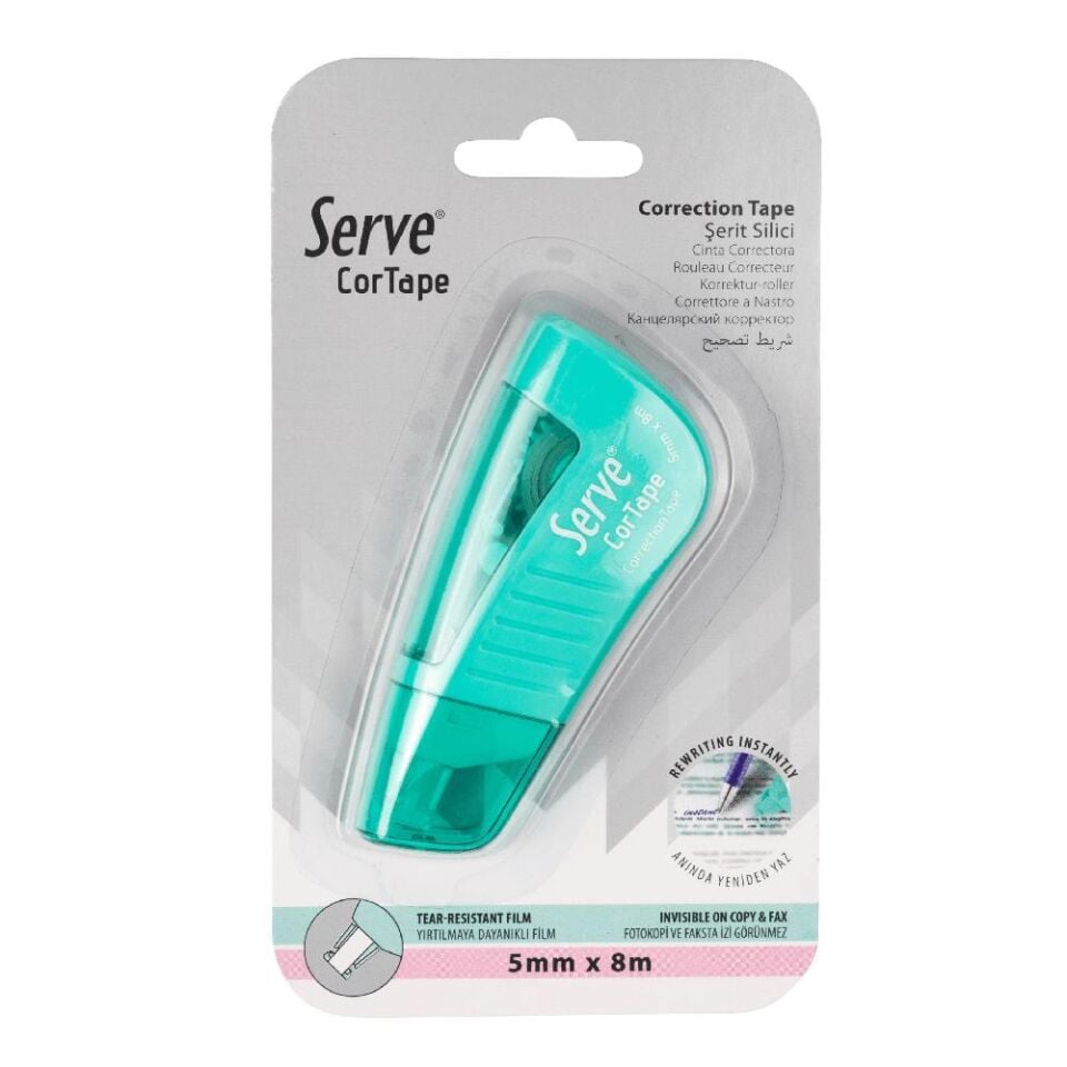 Serve Cortape Şerit Silici 5mm 8 Mt Pastel Yeşil