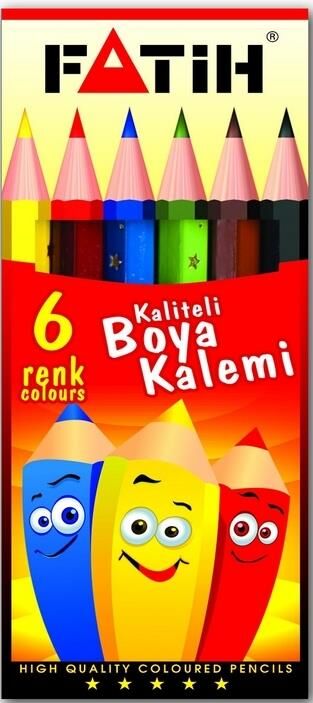 Fatih Kuruboya 6'lı Kısa Karton Kutu Fa-33006