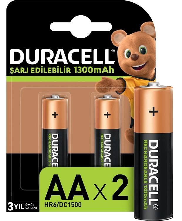 Duracell Pil Şarjlı 2 Li Aa Kalem 1300mah