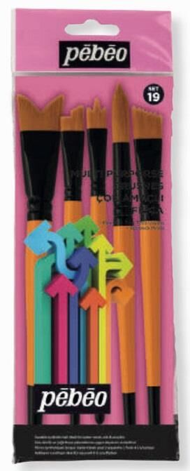 Pebeo Fırça Seti 5'li Çok Amaçli Set:19