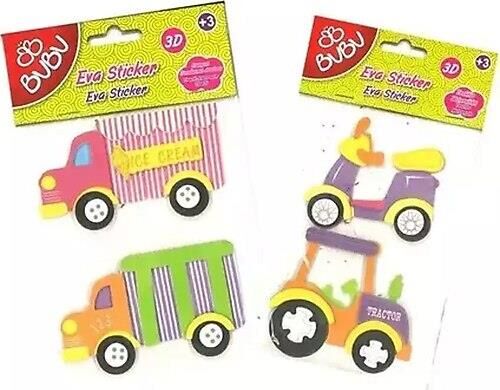 Bu-bu 3d Eva Sticker Taşıtlar Sts007