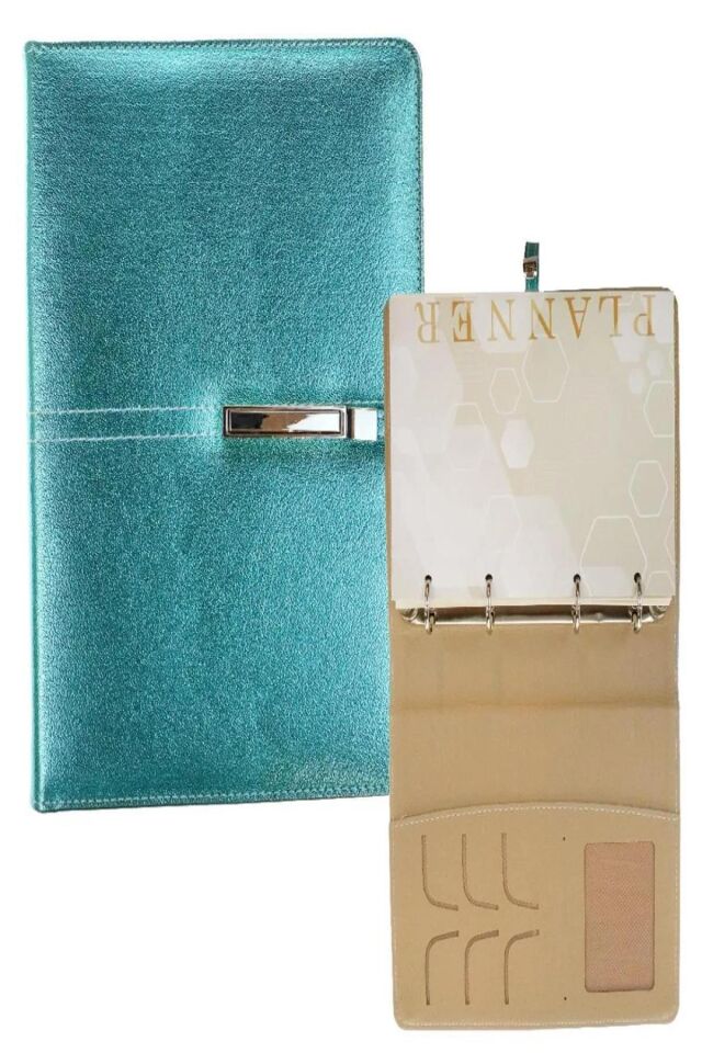 Liz Soft Suni Deri Tarihsiz Planlayıcı Uzun Kilitli 4001-0