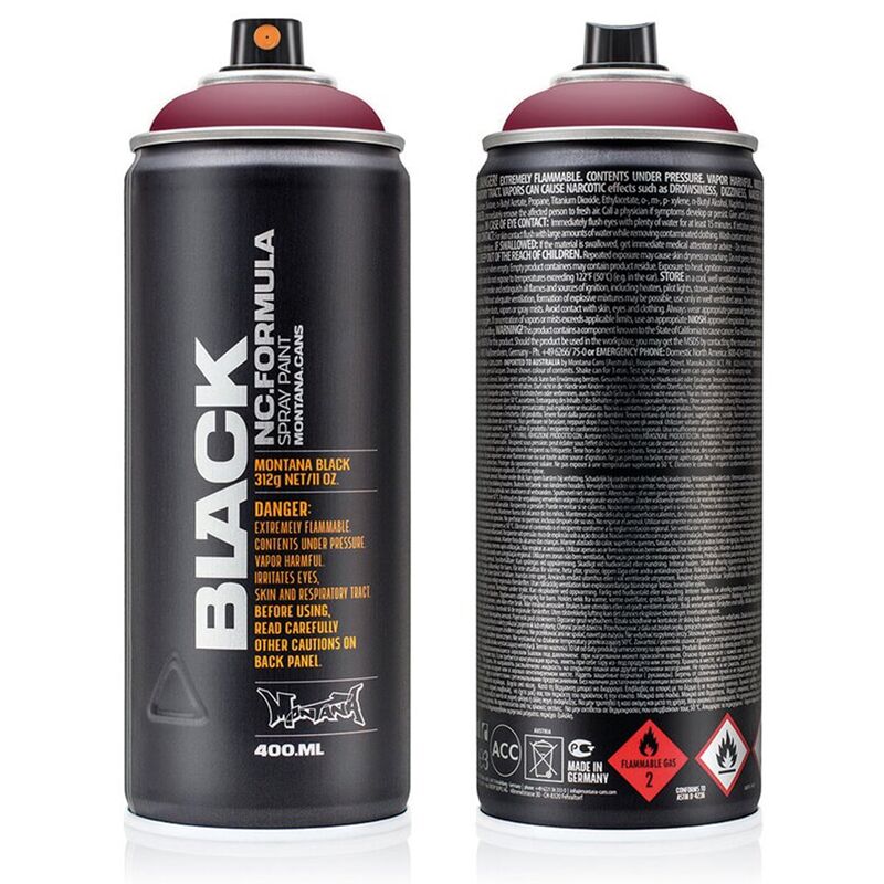 Montana Black Sprey Boya 400ml Cardinal Blk3062 Lv-mo-263729