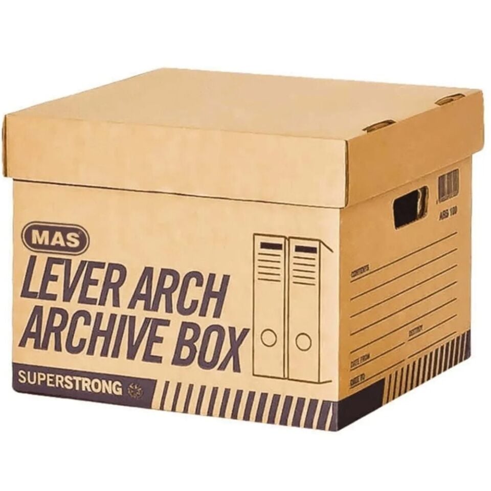 Mas Arşiv Kutusu Karton Üstten Kapaklı 8200
