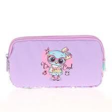 Kaukko Kıds&love 3 Bölmeli Kalem Çantası (pullu-rugan Owl) L8101