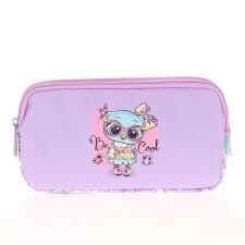 Kaukko Kıds&love 3 Bölmeli Kalem Çantası (pullu-rugan Owl) L8101