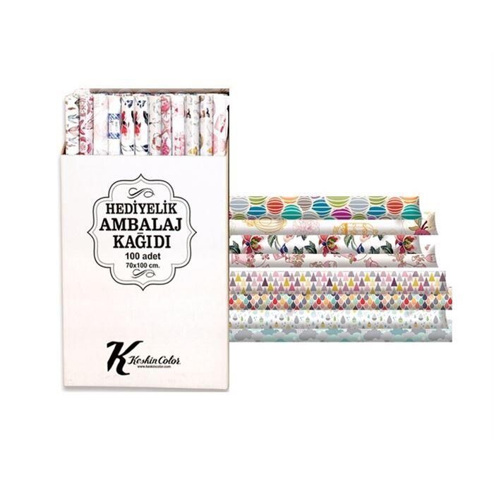 Keskin Color Ambalaj Kağıdı 70x100 Yılbaşı Tekli 100347-99