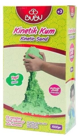Bu-bu Oyun Kinetik Kumu 1000 Gr. Yeşil Ku0009
