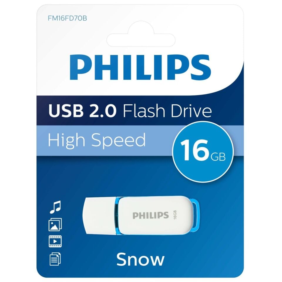 Philips Snow Usb Flash Bellek 16 Gb 2.0 Fm16fd70b
