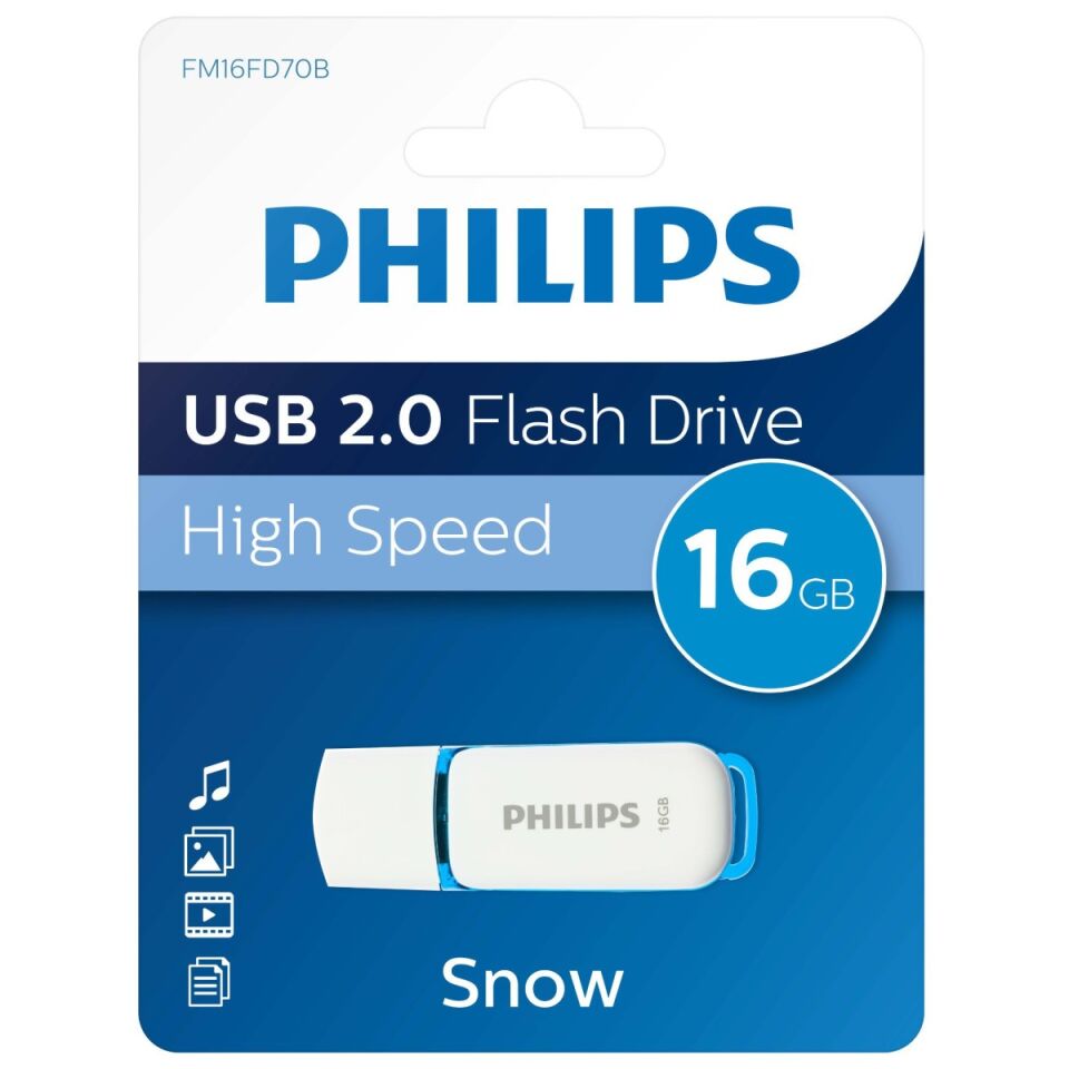 Philips Snow Usb Flash Bellek 16 Gb 2.0 Fm16fd70b