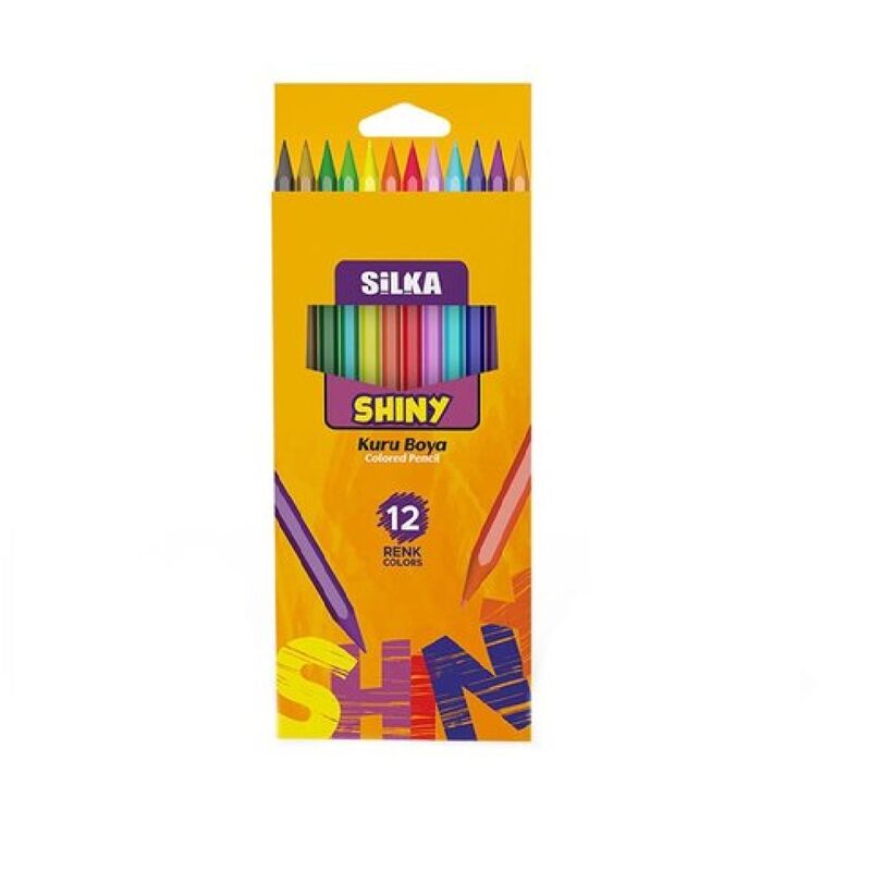 Silka Shıny Tam Boy 12'li Kuru Boya Kl2.hs12-12