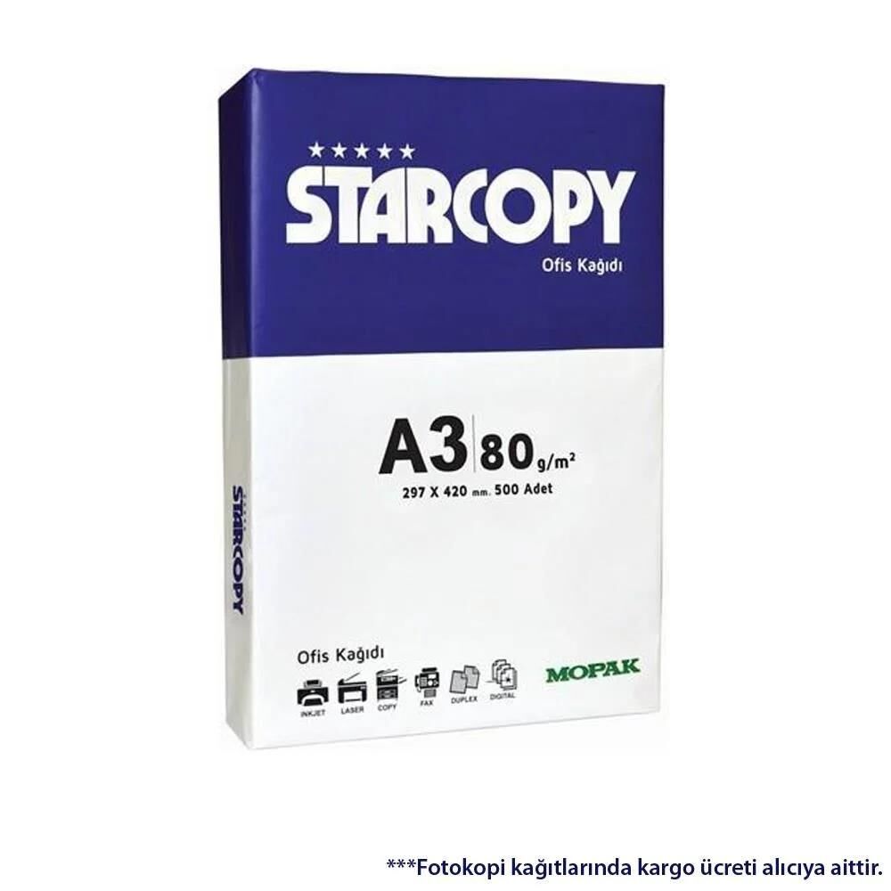 Mopak Fotokopi Kağıdı A3 Starcopy 80gr 500 Lü