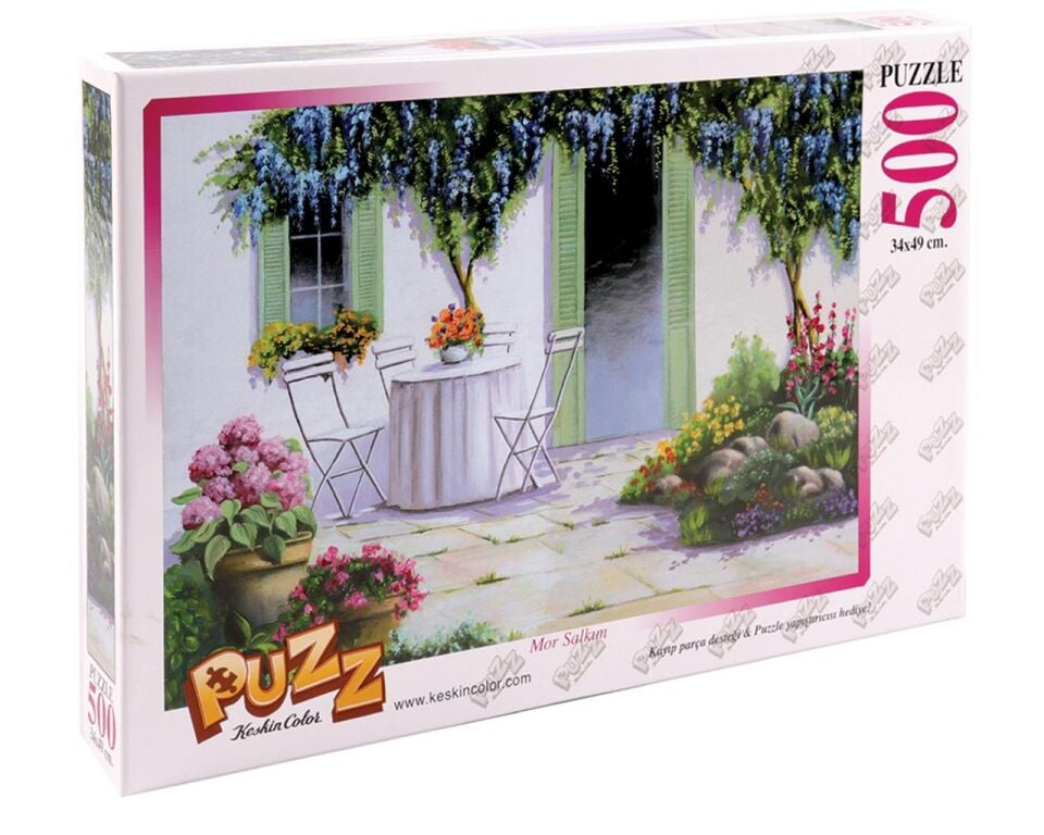 Keskin Color Puzzle 500 Parça 34x49 Cm Mor Salkım 260423-99