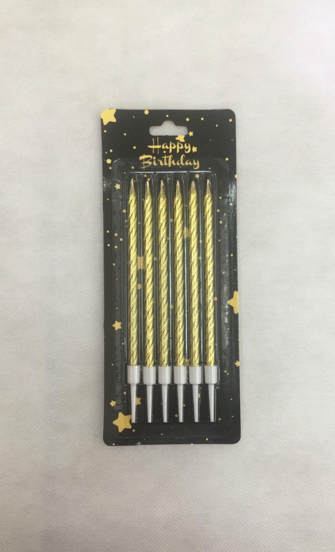 Nedi Mum 6'lı Çubuklu Burgulu 13 Cm Altın Nd-2236g