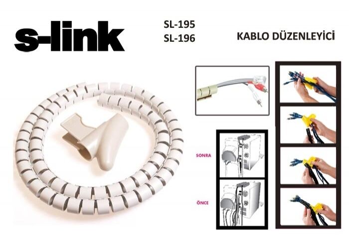 S-link Sl-195 22mm 20mt Kablo Toplayıcı