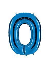 Balonevi Folyo Balon 32'' 65 Cm Rakam Mavi ( 0 )