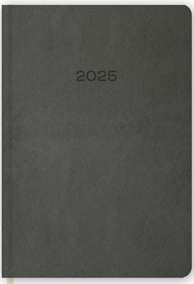 Keskin Color ( 2025 ) Ajanda Günlük 14x20 Cm Termo Deri Gri 600019